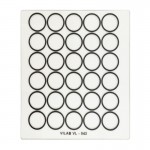Placa de Vidrio con 30 anillos Placa de Vidrio con 30 anillos