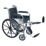 Silla de Ruedas Cromada con Elevapies Desmontables Silla de Ruedas Cromada con Elevapies Desmontables